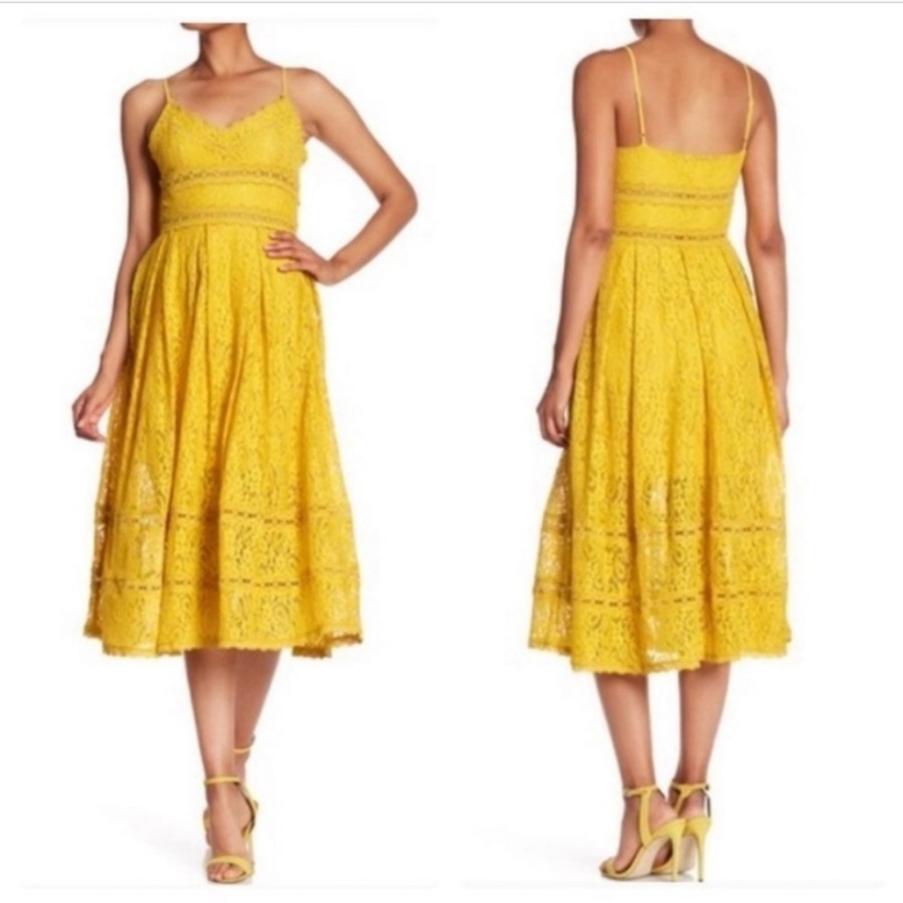 Nsr yellow lace dress